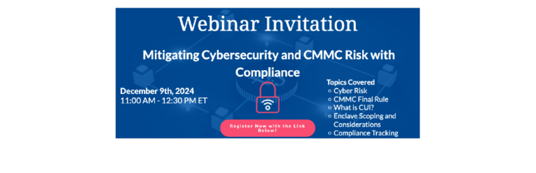 Mitigating Cybersecurity and CMMC Risk with Compliance