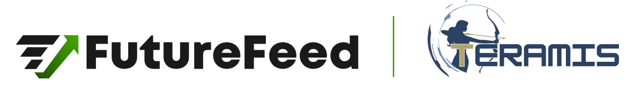FutureFeed and Teramis combined logo lockup