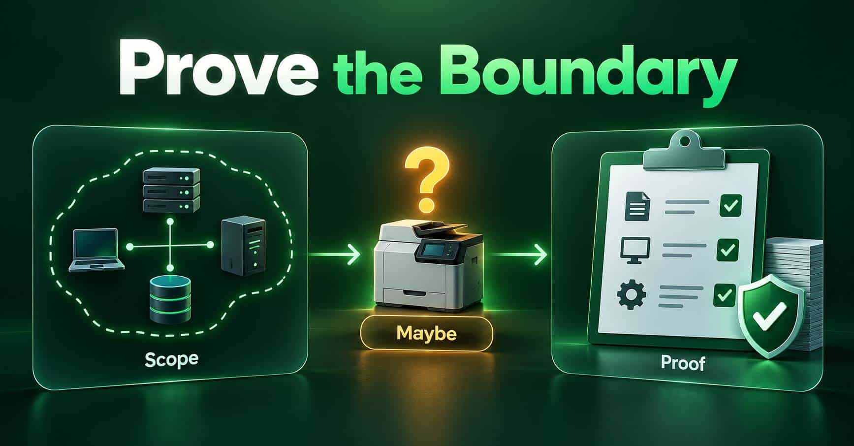 The Boundary You Can Prove